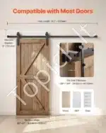 Stumdomų durų furnitūra, 2 m / 150 kg - Image 6