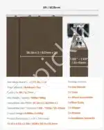 Stumdomų durų furnitūra, dvigubi bėgeliai, 1.83 m / 68 kg - Image 7