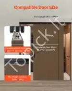 Stumdomų durų furnitūra, dvigubi bėgeliai, 2.44 m / 68 kg - Image 2