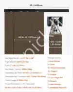 Stumdomų durų furnitūra, dvigubi bėgeliai, 2.44 m / 68 kg - Image 7