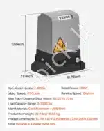 Stumdomų vartų automatikos komplektas, 550 W / 1500 kg - Image 7