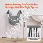 Sulankstoma šunų vonia mažiems ir vidutinio dydžio augintiniams – mėlyna - Image 2