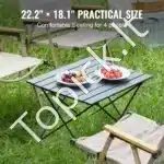 Sulankstomas aliuminio iškylavimo stalas 56,5 × 46 × 40,5 cm - Image 6