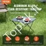 Sulankstomas aliuminio iškylavimo stalas 56,5 × 46 × 40,5 cm - Image 2