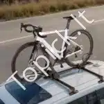 Sulankstomas stogo dviračio laikiklis – 508–737 mm ratams, juodas - Image 8