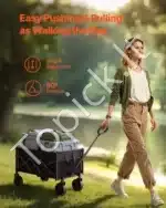 Sulankstomas universalus vežimėlis-karutis su rankena, 102 kg - Image 4