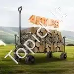 Sulankstomas universalus vežimėlis-karutis su rankena, 204 kg 122x60x61cm - Image 8