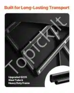 Sulankstomas universalus vežimėlis-karutis su rankena, 204 kg 122x60x61cm - Image 6