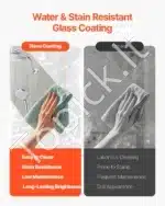 Sulankstomos dušo durys, berėmės, juodos, 142.2-152.4x152.4 cm - Image 3