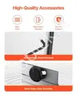 Sulankstomos dušo durys, berėmės, juodos, 142.2-152.4x152.4 cm - Image 4