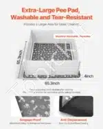 Šuniukų gimdymo dėžė XXL 152x152x61 cm – Patogumas ir saugumas jūsų šunims - Image 5