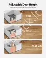 Šuniukų gimdymo dėžė XXL 152x152x61 cm – Patogumas ir saugumas jūsų šunims - Image 4