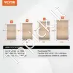 Šunų durų atsarginės durelės PVC 133,4 × 206,4 mm, atspari orui - Image 3