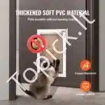 Šunų durų atsarginės durelės PVC 346,1 × 600 mm, atsparios orui - Image 7