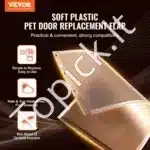 Šunų durų atsarginės durelės PVC 346,1 × 600 mm, atsparios orui - Image 8