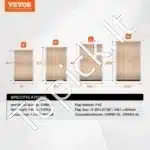 Šunų durų atsarginės durelės PVC 346,1 × 600 mm, atsparios orui - Image 3