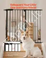 Šunų saugos vartai – juodi, sulankstomi, 65–121,9 cm pločio, 914 mm aukščio - Image 6