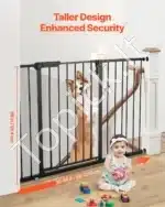 Šunų saugos vartai – juodi, sulankstomi, 65–121,9 cm pločio, 914 mm aukščio - Image 8