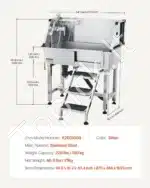 Šunų vonia su šampūno laikikliu ir PE vandens filtru – 870 mm x 488 mm x 1025 mm - Image 7