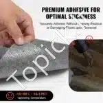 Surenkamos kiliminės plytelės su paminkštinimu, 12 vnt., šviesiai pilkos, 30,5 x 30,5 x 4,83 mm  - Image 4