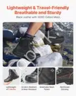 Taktiniai darbo batai, žygio batai, vyriški, juodi (EU 42-43) - Image 2