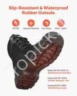 Taktiniai darbo batai, žygio batai, vyriški, smėlio spalvos (EU 44) - Image 4