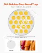 Talpi džiovyklė maisto produktams su 12 padėklų 800W - Image 3