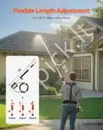 Teleskopinė aukšto slėgio plovimo lazda su šepečiu, 5,5 m - Image 2