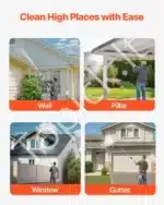 Teleskopinė aukšto slėgio plovimo lazda su šepečiu, 6,35 m - Image 6