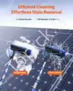 Teleskopinis plovimo šepetys 7,3 m su vandens tiekimu - Image 2