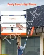 Teleskopinis plovimo šepetys 7,3 m su vandens tiekimu - Image 4