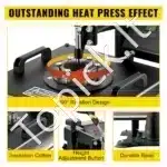 Terminis presas (38x38 cm) ir vinilo pjaustyklė (72 cm) - Image 4