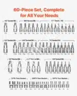 Torx antgalių rinkinys, 60 vnt. - Image 3