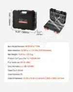 Torx ir šešiakampių antgalių rinkinys, 107 vnt. - Image 6