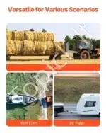 Trijų rutulių kablio galvutė su kabliu – 50 mm imtuvas, 47,6/50/58,7 mm rutuliai, juoda - Image 6