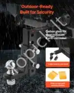 Trijų rutulių kablio galvutė su kabliu – 50 mm imtuvas, 47,6/50/58,7 mm rutuliai, juoda - Image 5