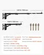 Trikampė sieninė svirtis, 50-110 cm / 3 kg - Image 7