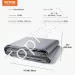 Tvirtas PE Audinio Tentinis Brezentas (487.7 x 609.6 cm) - Image 6