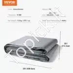 Tvirtas PE Audinio Tentinis Brezentas (609.6 x 914.4 cm) - Image 7