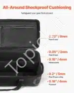 Tvirtas krepšys su ratukais studijos įrangai, 131x36.5x38 cm - Image 5