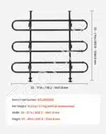 Universalios reguliuojamos metalinės grotelės augintiniams, skirtos furgonams ir visureigiams (1448 x 1245 mm) - Image 7