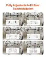 Universalios reguliuojamos metalinės grotelės augintiniams, skirtos furgonams ir visureigiams (972-1565 x 408-650 mm) - Image 4