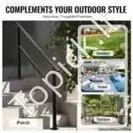 Universalus laiptų turėklas 4-5 laipteliams 138 cm ilgio, 1380 x 84 x 920 mm - Image 5