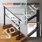 Universalus laiptų turėklas 4-5 laipteliams 138 cm ilgio, 1380 x 84 x 920 mm - Image 2