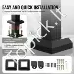 Universalus laiptų turėklas 4-5 laipteliams 138 cm ilgio, 1380 x 84 x 920 mm - Image 3