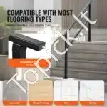 Universalus laiptų turėklas 4-5 laipteliams 138 cm ilgio, 1380 x 84 x 920 mm - Image 4