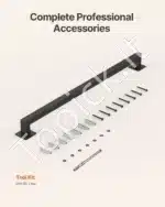 Universalus metalinis sieninis turėklas (121,5 cm) - Image 6