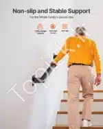 Universalus metalinis sieninis turėklas (121,5 cm) - Image 2