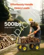 Universalus sodo vežimėlis-karutis su nuimamais šonais, 226 kg - Image 2