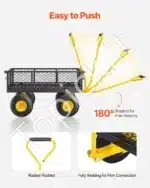 Universalus sodo vežimėlis-karutis su nuimamais šonais, 226 kg - Image 6